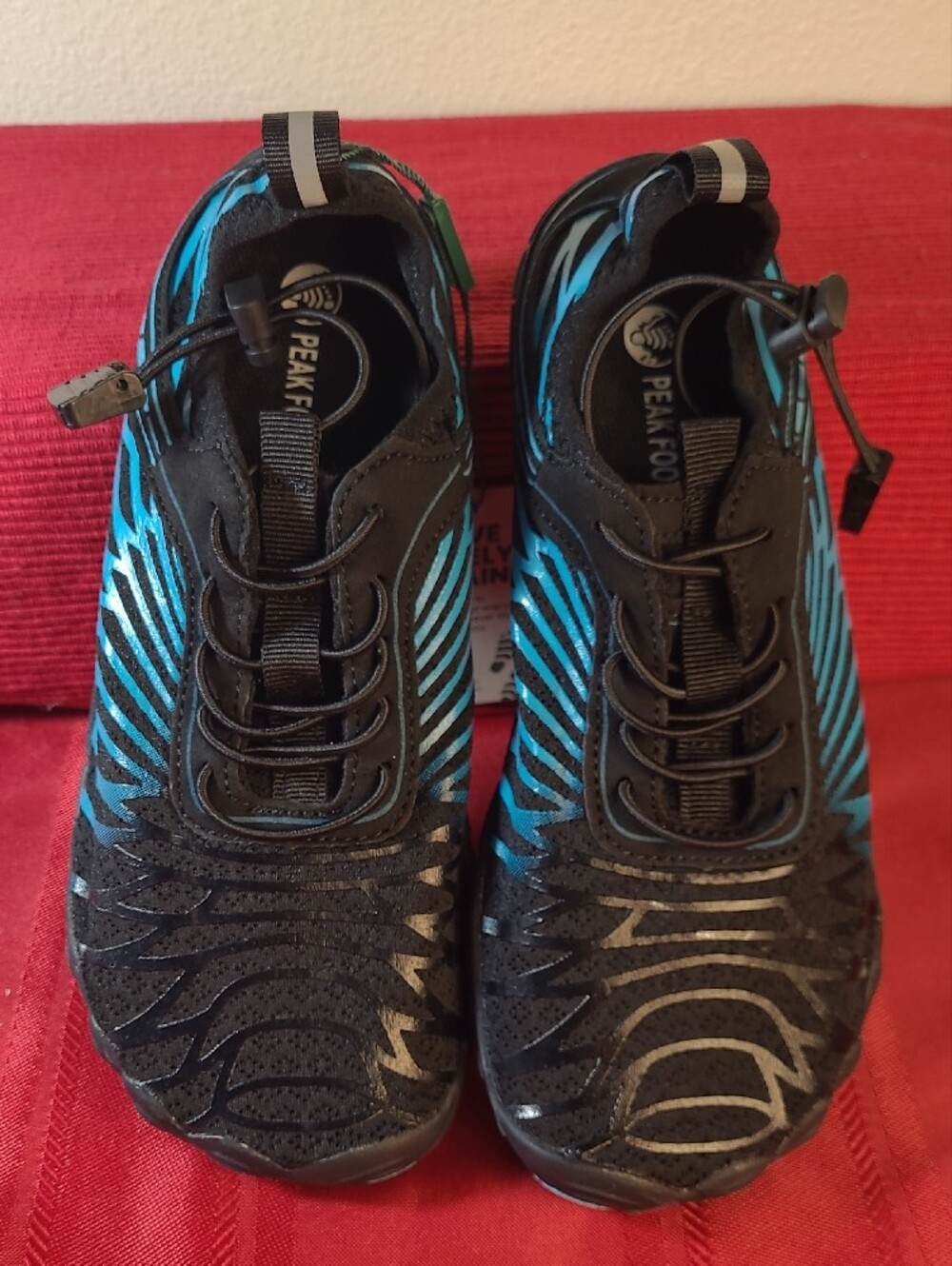 NWT Peak Footwear Lorax Pro Barefoot Shoes Black Teal Size 6 - Picture 7 of 11